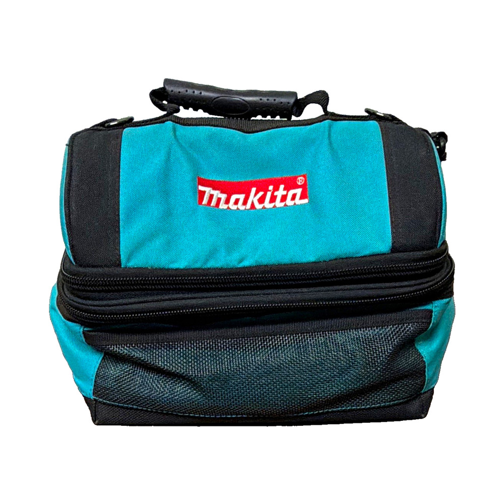 Makita Insulated Cooler Lunch Bag Zipper Closure Carry Handle Blue/Black